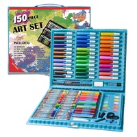 Vente chaude peinture professionnelle ensemble de papeterie stationnaire école enfants dessin Art kits accessoires scolaires ensemble de papeterie