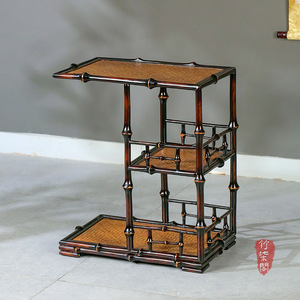 Chinese Style <b>Bamboo</b> Tea <b>Table</b> Three Tiered With Storage Rack For Living Room Coffee <b>Table</b> - Product Image 4