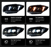 Ensemble de phares LED Rapid-Start 6000K pour BMW Série 1 E87 2004-2011, boîtier renforcé en ABS, installation Plug+Play