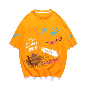 Người Đàn Ông Của Quá Khổ Màu Sắc Tùy Chỉnh Chuyển In Ấn Mực Máy Áo Phông 100% Bông Chất Lượng Cao Bông Vải Ngắn Tay Áo Áo Sơ Mi - Product Image 3