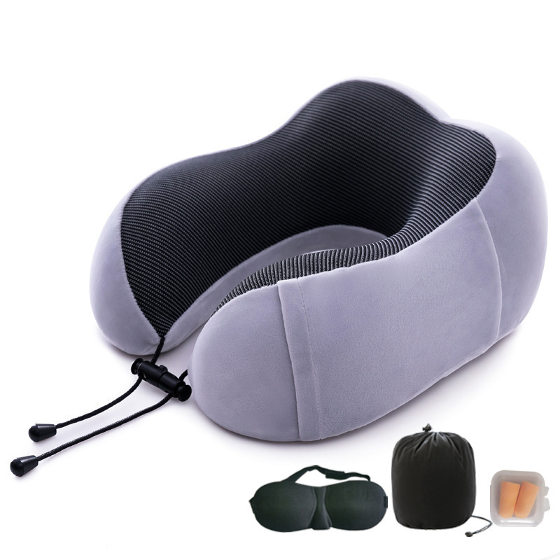 Sac de rangement magnétique gris pour masque de sommeil et bouchons d'oreille.