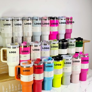 Vaso de 40 oz con Asa y Pajita, Tapa de 3 Posiciones, Acero Inoxidable Aislado de Alta Calidad, Libre de BPA para Uso Diario - Product Image 2