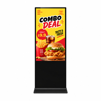 Kiosque interactif numérique à écran tactile 4K de 43/50/55/65 pouces, affichage publicitaire sur pied, totem pour centre commercial, CMS