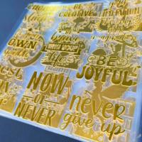 Autocollants holographiques 3D UV DTF, autocollants de transfert de grande taille, enveloppes personnalisées pour tasses, feuille UV DTF, impression de transfert durable pour animaux de compagnie