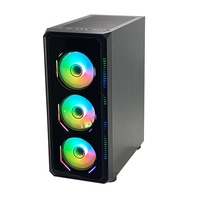 Boîtier PC ATX Pcooling, nouveau produit, châssis de bureau, boîtier de jeu en verre trempé