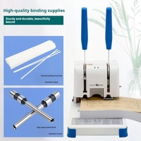 Machine de reliure thermique pour bons de commande et documents, perforation manuelle et reliure à rivets thermofusibles