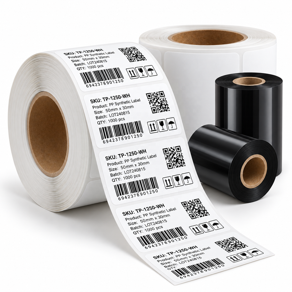 Paper Powder Lable Matte PP Synthetic Paper for Labels PP Synthetic Paper Roll Label ...