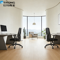 Chaise de bureau ergonomique à dossier moyen en maille, idéale pour les postes de travail et salles de formation, chaise de direction à prix abordable pour entreprises.