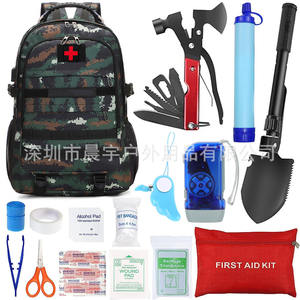 Kit de Supervivencia para Exteriores, Mochila de Emergencia 48x37x20cm, Impermeable, Multiherramienta para Preparación para Desastres - Product Image 2