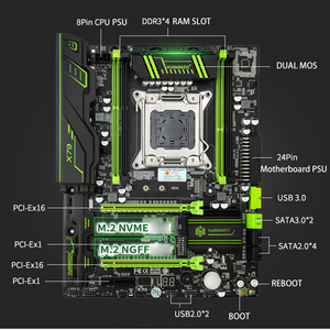 Placa Base para Juegos X79 Xeon LGA2011 con Procesador M.2 ATX, Placa Base HUANANZHI X79 para PC - Product Image 5
