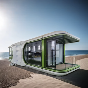 บ้านแคปซูลพร้อมระบบอัจฉริยะห้องแสดงสินค้าเคลื่อนที่กลางแจ้งแบบโมดูลาร์ของรีสอร์ทโรงแรมในสำนักงานหรูหรา - Product Image 1