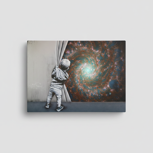 Lienzo Impreso: Aventura Cósmica - Arte Vibrante de la Galaxia, ARTE EN VIDRIO TEMPLADO - Product Image 2