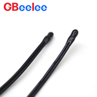 Capteur NTC de sonde de température numérique étanche en acier inoxydable avec câble en PVC pour Arduino emballé avec un paquet