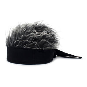 Nouveau chapeau de propriétaire d'arc de mode avec chapeau coloré de danse de rue de hip-hop de fourrure chapeau de perruque de fête sans bord drôle - Product Image 1