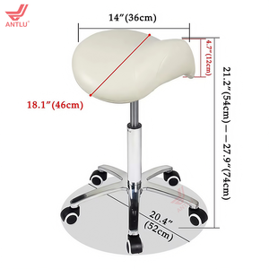كرسي أنتلو المريح بتصميم السرج للمكتب والاستقبال والموظفين وصالونات التجميل والمدارس والمنازل، كرسي للحلاقين وأطباء العيون - Product Image 2