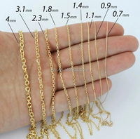 S925 collier accessoires chaîne à maillons 925 bijoux en argent sterling chaîne en argent sterling pour la fabrication de bijoux