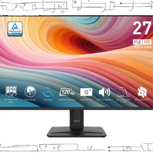 Monitor para Juegos y Oficina PRO MP275 E2 de 27 Pulgadas, IPS, 1920x1080 (FHD), 120 Hz, VGA, Inclinación, Altavoz, Bisel Delgado de 4 Lados, 1 ms, Negro, 116% sRGB - Product Image 3