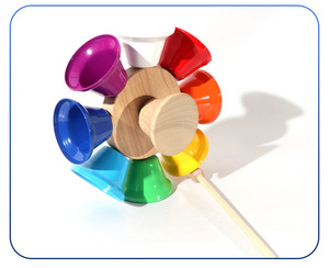 <span class=keywords><strong>Campanas</strong></span> giratorias de arcoíris de madera para niños, <span class=keywords><strong>campanas</strong></span> de percusión manual, 8 notas diatónicas para instrumento de enseñanza Musical - Product Image 6