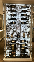 Panneau LED acrylique sans cadre à éclairage latéral personnalisé pour dosseret de comptoir en pierre, mur à vin, panneau lumineux en marbre rétroéclairé