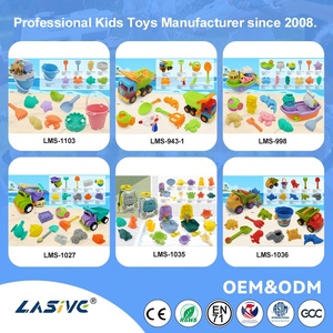 LASIVE TOYS ชุดของเล่นรถชายหาดขายดีที่สุด ของเล่นรถชายหาดสีสันสดใส ทนทาน ไม่แตกหัก สำหรับเด็ก สร้างปราสาททราย - Product Image 6