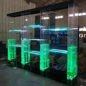 Living room led acrilico bolla d'acqua acquario bar cabinet display mobili