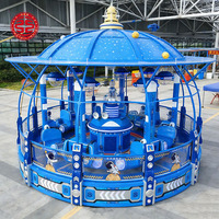 Tren Eléctrico Infantil con Techo para Niños, Atracción de Tren de Bolas de Agua para Centros Comerciales, Mini Parque de Atracciones para Niños