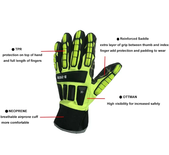 Offre Spéciale haute qualité gants de travail de sécurité à impact élevé