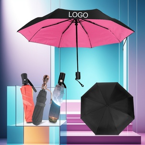 Promotional 21/25/27 Inch <b>Windproof</b> and UV Resistant Manual Opening Closing 3-Fold Travel <b>Umbrella</b> Parasol Wholesale - Product Image 1