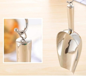 Pelle <span class=keywords><strong>à</strong></span> glace en métal Pelle <span class=keywords><strong>à</strong></span> glace en acier inoxydable Petite pelle <span class=keywords><strong>à</strong></span> bonbons en métal <span class=keywords><strong>pour</strong></span> <span class=keywords><strong>bar</strong></span> de cuisine - Product Image 3