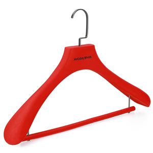 Cintre <span class=keywords><strong>de</strong></span> luxe antidérapant en <span class=keywords><strong>bois</strong></span> <span class=keywords><strong>de</strong></span> frêne et <span class=keywords><strong>de</strong></span> hêtre rouge <span class=keywords><strong>de</strong></span> haute qualité <span class=keywords><strong>pour</strong></span> placard et armoire - Product Image 5