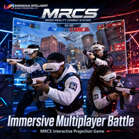 Ensemble de jeu de tir interactif en intérieur, casque VR PICO 4 Ultra, lunettes de réalité mixte, réalité augmentée, équipement multijoueur