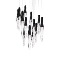 2024 Art moderne italien minimaliste or villa hôtel escaliers luxe led haute qualité suspensions suspension