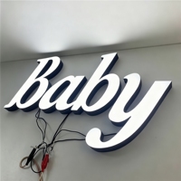 Letras de Canal LED de Acero Inoxidable Personalizadas, Iluminación 3D, Tiras LED Publicitarias, Alimentación por Batería/Enchufe, Letrero con Logotipo para Fachada de Tienda
