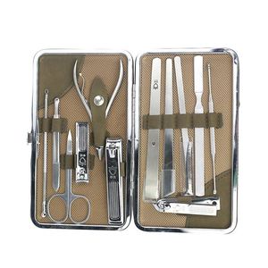 12 pièces en 1 kit <span class=keywords><strong>de</strong></span> coupe-ongles ensemble en acier inoxydable luxe voyage <span class=keywords><strong>poche</strong></span> <span class=keywords><strong>manucure</strong></span> coupe-ongles ensemble soins bébé pédicure <span class=keywords><strong>manucure</strong></span> ensemble - Product Image 3