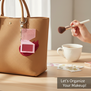 Merge [01 Apple Red] Lip and Cheek <b>Keyring</b> Makeup Organizer for Wearing Let's Organize Your Makeup! - Product Image 3