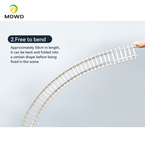 Binari Flessibili Scala HO 50 cm per Trenino Elettrico Unisex Fai da Te in Metallo Plastica ABS a Batteria - Product Image 3