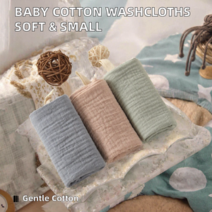 Lingette en coton écologique pour bébé, petite serviette carrée douce pour le visage, couverture réconfortante pour la chambre des enfants, soins quotidiens - Product Image 2