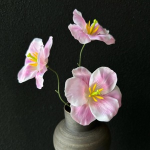 Fleurs de tulipes en soie imprimées en 3D, décorations d'intérieur réversibles, accessoires de mariage, fabrication chinoise - Product Image 4