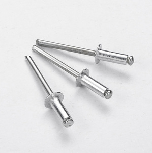 Vis à <span class=keywords><strong>Rivet</strong></span> fileté en laiton noir personnalisé, Double tête en laiton Din7337, petit <span class=keywords><strong>tubulaire</strong></span> à tête plate de couleur Pop Rivets en acier massif - Product Image 2