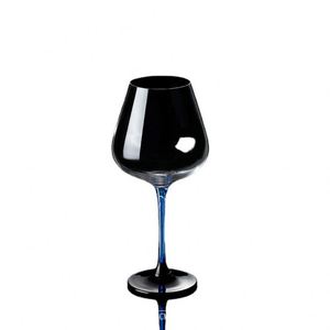 Copas de Vino Tinto Transparentes de Lujo Modernas con Base Negra de 480 ml y 550 ml, Estilo Borgoña Francés, para Chardonnay y Pinot Noir - Product Image 2