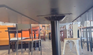 Custommade vòng/vòng tròn Brazil <span class=keywords><strong>Maple</strong></span> thương mại Nhà hàng bàn ăn khách sạn hiện đại đồ nội thất - Product Image 5