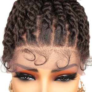 วิกผมถักเปียยาวแบบยุโรป  พร้อมเชือกผูกผมแบบโปร่งใส สำหรับผู้หญิงผิวสี (ดีไซน์มีชีวิตชีวา) - Product Image 3