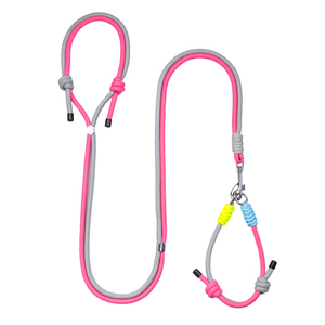 Correa reflectante de nailon para perros con mango acolchado, estilo sencillo para perros pequeños, color gris azulado - Product Image 6