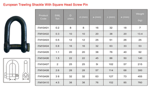 Nhiệm Vụ Nặng Nề Ngoài Trời Nâng Cắm Trại 316 Thép Không Gỉ Eu Loại <span class=keywords><strong>Dee</strong></span> Còng Cho Chuỗi Dây Dây Nâng Cắm Trại Ngoài Trời - Product Image 5