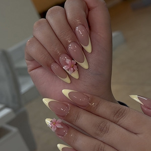 <span class=keywords><strong>Uñas</strong></span> Postizas a Presión, 24 Piezas, Juego de <span class=keywords><strong>Uñas</strong></span> Acrílicas de Cobertura Completa, Gel Suave, Pre-Encoladas, Incluye Pegamento, Suministros para <span class=keywords><strong>Uñas</strong></span>, <span class=keywords><strong>Kit</strong></span> de Manicura - Product Image 2