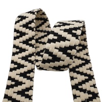 40mm d'épaisseur Style ethnique Z Jacquard 100% coton Sangle écologique pour sacs Sangle en coton brodé