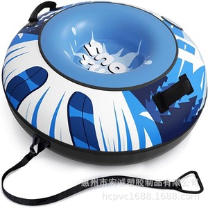 Tube à neige gonflable Hongcheng en PVC 0,4 mm, jouet de ski d'extérieur pour enfants avec pompe - Product Image 2