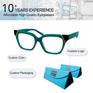 Kare Düz Renk Panelli Gözlük Çerçeveleri Kedi Gözü Tarzı Kadınlar ve Erkekler için Moda Giyim Reçetesiz Gözlük - Product Image 2