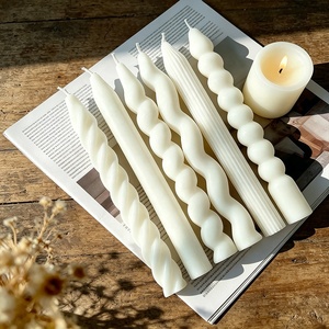 Nordische INS Gedrehte Spiralkerzen mit Langem Stiel Duftkerze für Romantische Atmosphäre bei Hochzeit, Party und Heimdekoration - Product Image 4