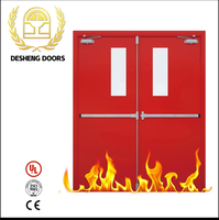 Porte en acier de sécurité ignifugée certifiée par le premier fabricant chinois, idéale pour les projets hospitaliers et scolaires